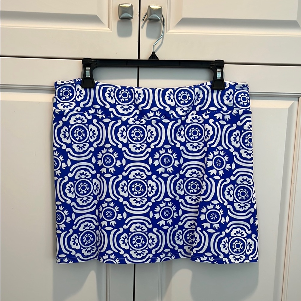 Jude Connally Blue White mini Skort! Med New!